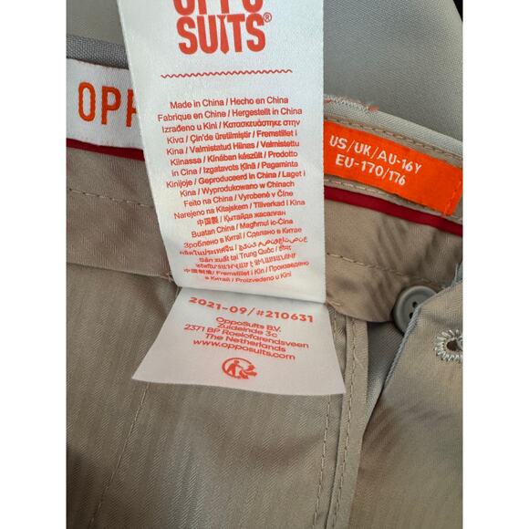 NORDSTROM OPPOSUITS Boys Gray 2 Piece Jacket Pant Set Size 16Y - Picture 10 of 11